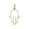 9ct Yellow Gold Cut Out Hamsa Pendant PN1002Acotis Gold JewelleryPN1002