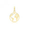 9ct Yellow Gold Cut Out World Pendant PN1337Acotis Gold JewelleryPN1337