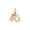 9ct Yellow Gold Dbl Boxing Glove Pendant PN1056Acotis Gold JewelleryPN1056