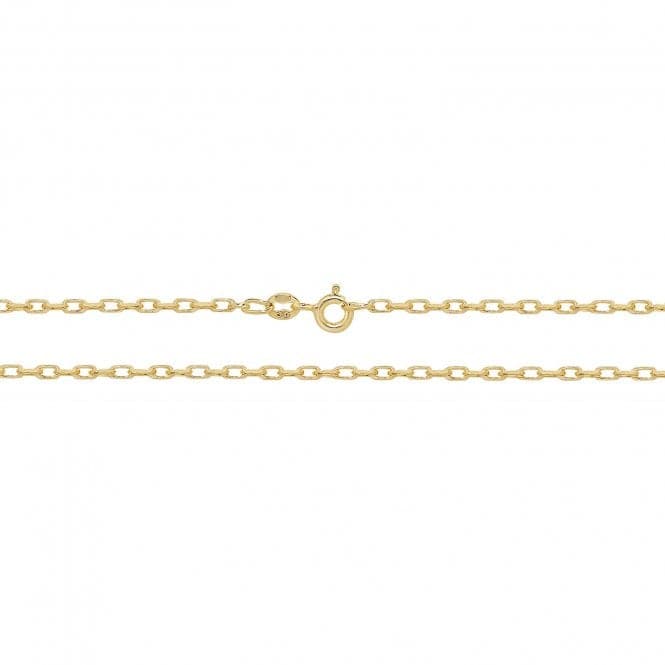 9ct Yellow Gold Dc Belcher Chain CH125Acotis Gold JewelleryCH125/20