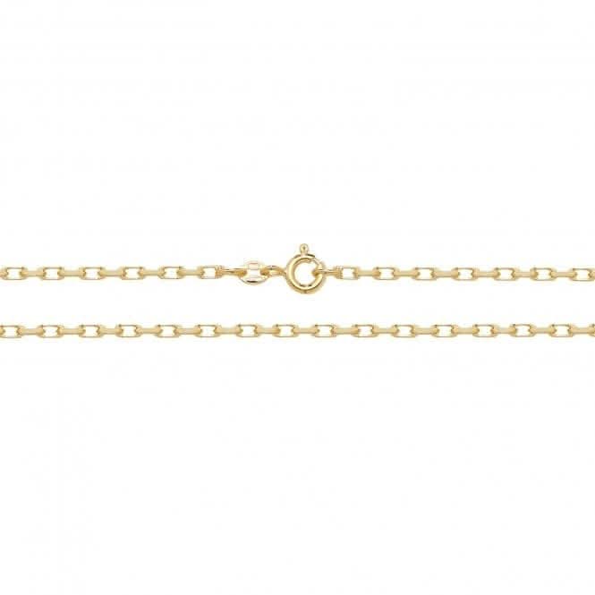 9ct Yellow Gold Dc Belcher Chain CH125Acotis Gold JewelleryCH125/24