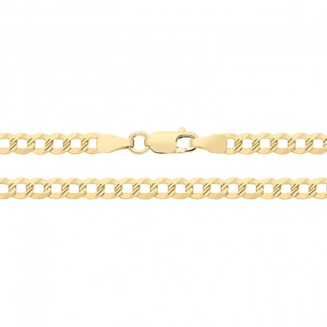 9ct Yellow Gold D/C Curb Chain CH570Acotis Gold JewelleryCH570/24