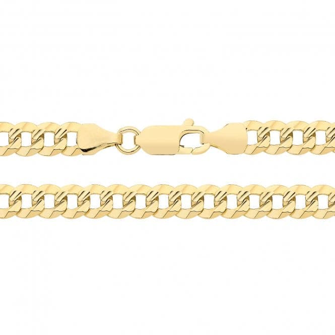 9ct Yellow Gold D/C Curb Chain CH572Acotis Gold JewelleryCH572/07