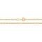 9ct Yellow Gold Dia Cut Belcher Hollow Chain CH369Acotis Gold JewelleryCH369/16