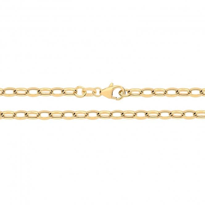 9ct Yellow Gold Dia Cut Belcher Hollow Chain CH371Acotis Gold JewelleryCH371/20