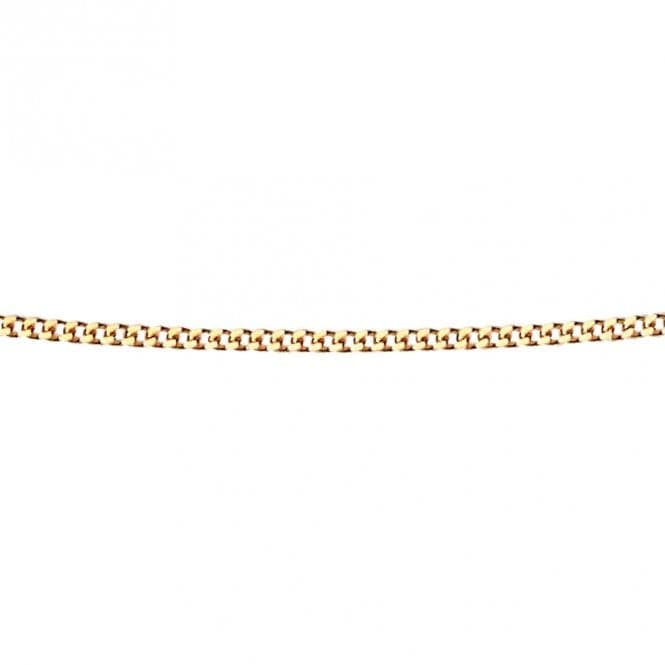 9ct Yellow Gold Diamond Cut Curb Chain Necklace GN006Elements GoldGN006