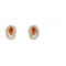 9ct Yellow Gold Diamond & Fire Opal Earrings GE2316RElements GoldGE2316R