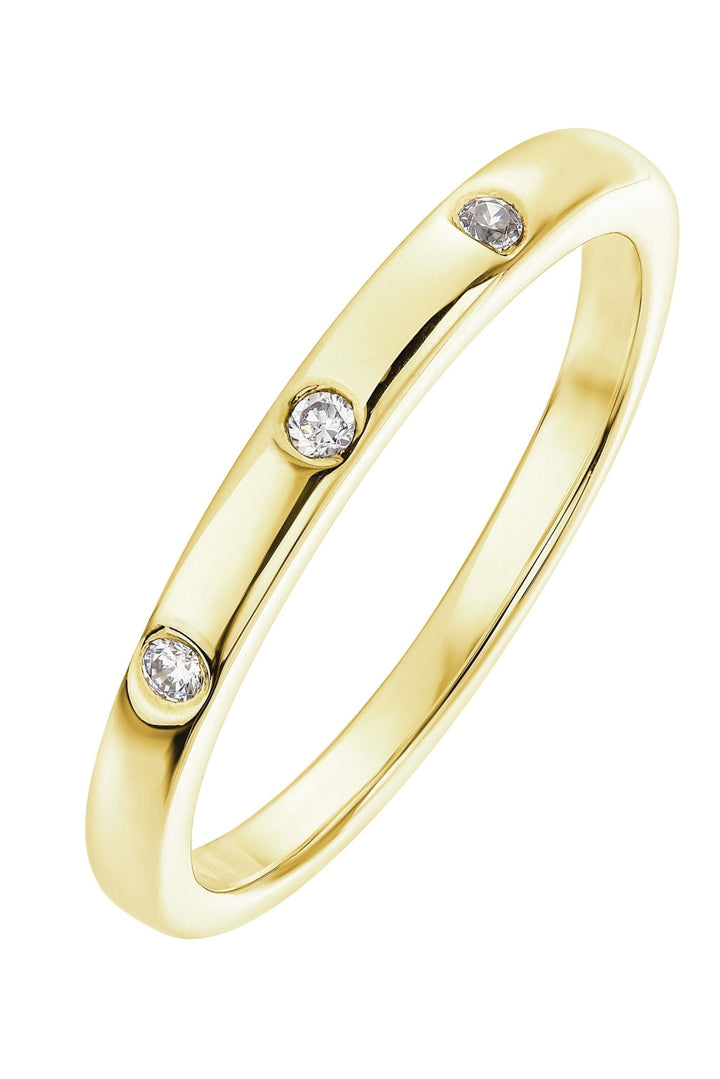 9ct Yellow Gold Diamond RingThe Fine CollectiveBA0071993 - L