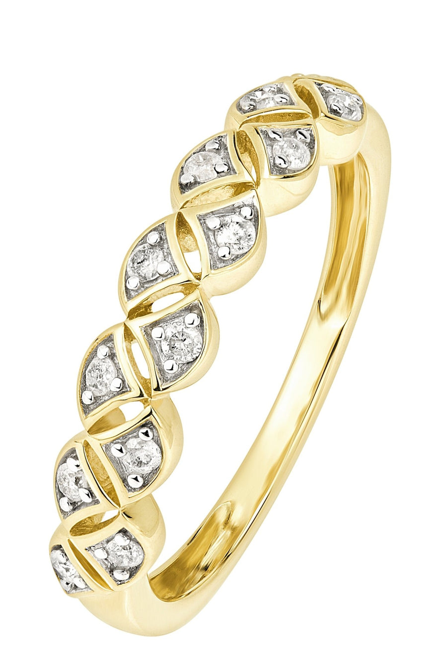 9ct Yellow Gold Diamond RingThe Fine CollectiveBA0071990 - L