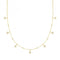 9ct Yellow Gold Diamond Shape Zirconia Necklet NK401Acotis Gold JewelleryNK401