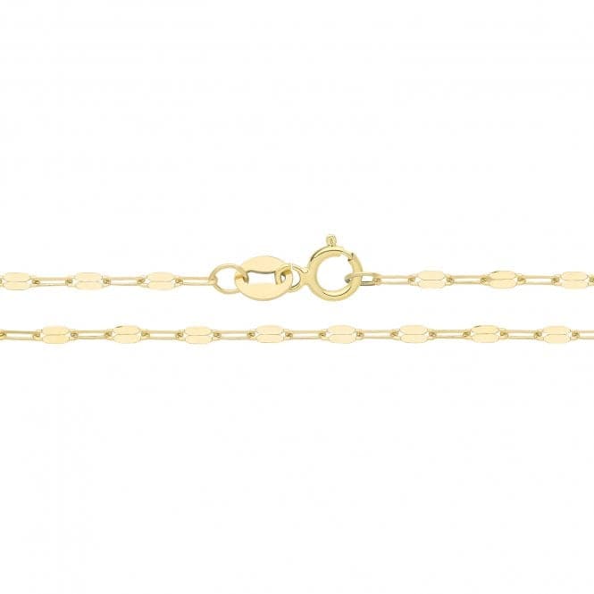 9ct Yellow Gold Disc Chain CH576Acotis Gold JewelleryCH576/20