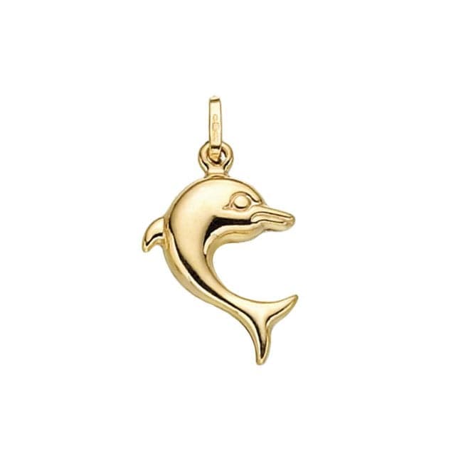 9ct Yellow Gold Dolphin Pendant PN319Acotis Gold JewelleryPN319