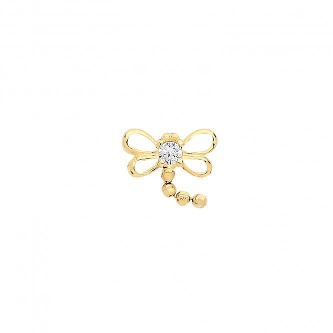 9ct Yellow Gold Dragonfly Cartilage 6mm Post Stud ES974Acotis Gold JewelleryES974