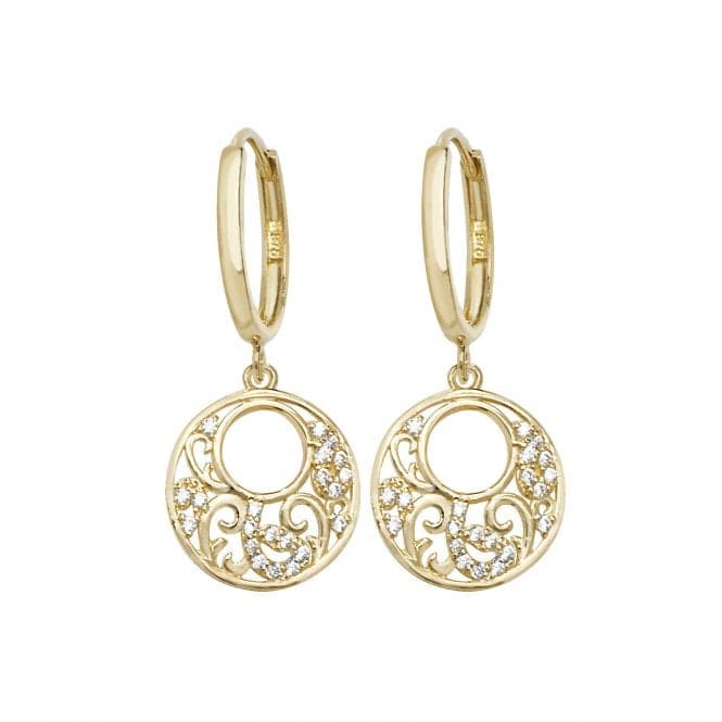 9ct Yellow Gold Drop Earrings ER1108Acotis Gold JewelleryER1108