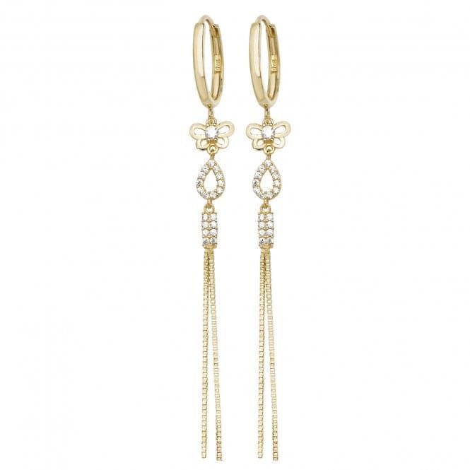 9ct Yellow Gold Drop Earrings ER1116Acotis Gold JewelleryER1116