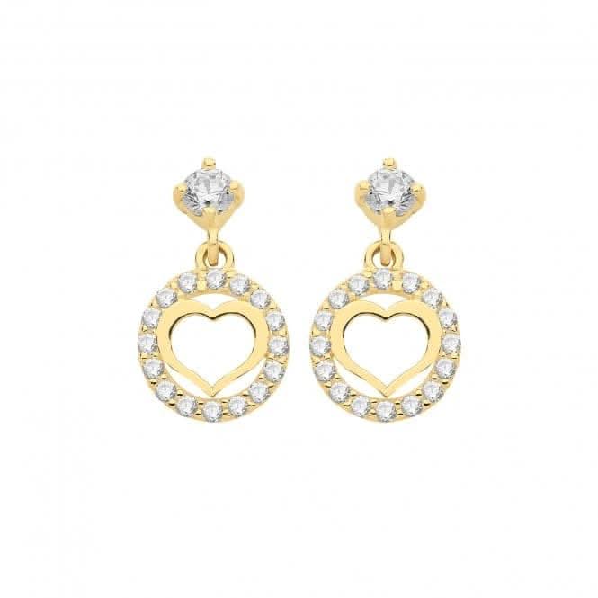 9ct Yellow Gold Drop Earrings ES1608Acotis Gold JewelleryES1608