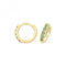 9ct Yellow Gold Emerald Green Zirconia Huggies 7Mm ER1179EAcotis Gold JewelleryER1179E