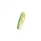 9ct Yellow Gold Emerald Green Zirconia Single Cartilage Huggies 11Mm ES1997EAcotis Gold JewelleryES1997E