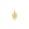 9ct Yellow Gold Engraved Oval Hamsa Pendant PN1332Acotis Gold JewelleryPN1332