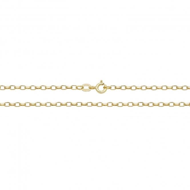 9ct Yellow Gold Faceted Belcher Chain CH379Acotis Gold JewelleryCH379/18