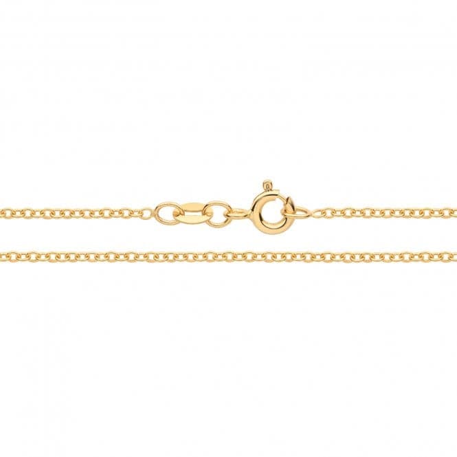 9ct Yellow Gold Fine Paperclip Chain CH567Acotis Gold JewelleryCH567/18