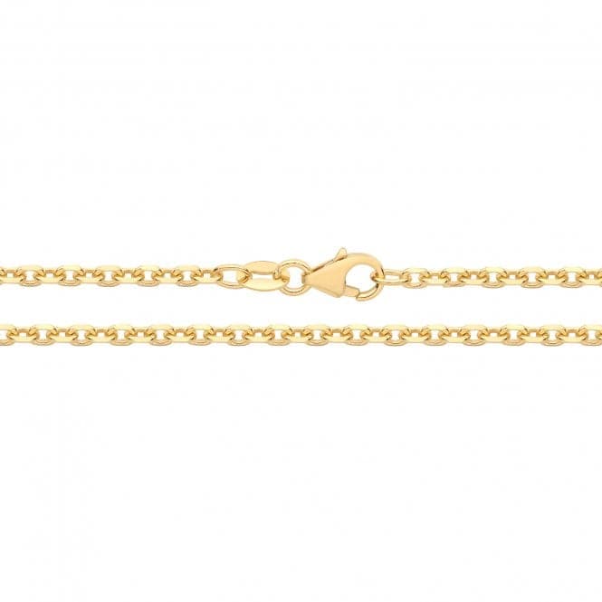 9ct Yellow Gold Fine Solid D/C Rolo Chain CH565Acotis Gold JewelleryCH565/18