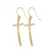 9ct Yellow Gold Fish Hook Drop Earrings ER1127Acotis Gold JewelleryER1127