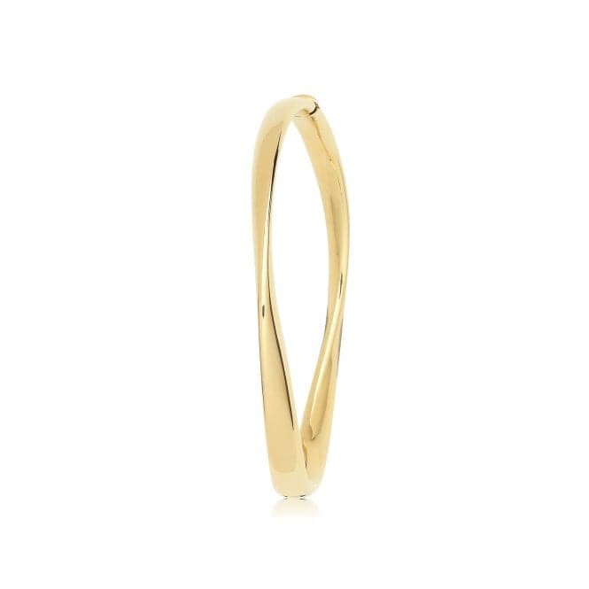 9ct Yellow Gold Gentle Twist Bangle BN430Acotis Gold JewelleryBN430