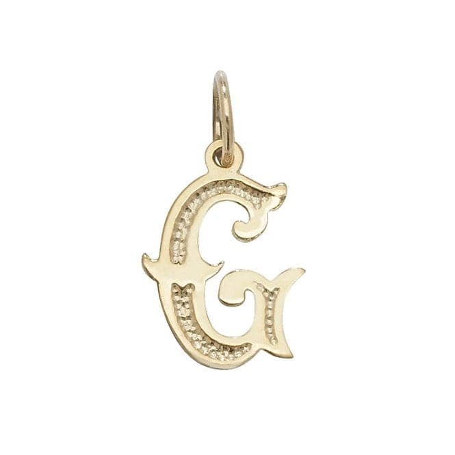 9ct Yellow Gold Gothic Initial Pendant PN527/GAcotis Gold JewelleryPN527/G