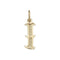 9ct Yellow Gold Gothic Initial Pendant PN527/IAcotis Gold JewelleryPN527/I