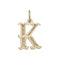 9ct Yellow Gold Gothic Initial Pendant PN527/KAcotis Gold JewelleryPN527/K
