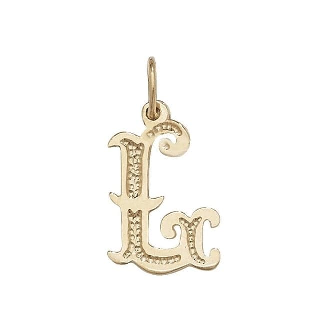 9ct Yellow Gold Gothic Initial Pendant PN527/LAcotis Gold JewelleryPN527/L