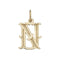9ct Yellow Gold Gothic Initial Pendant PN527/NAcotis Gold JewelleryPN527/N