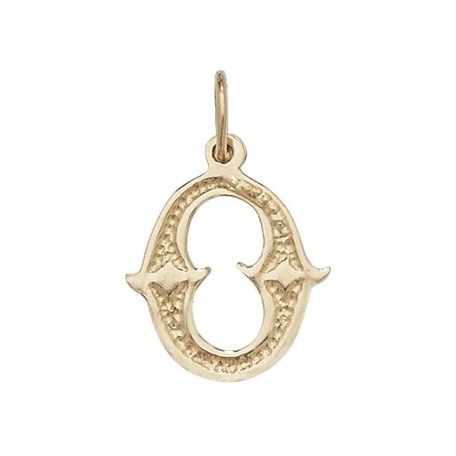 9ct Yellow Gold Gothic Initial Pendant PN527/OAcotis Gold JewelleryPN527/O