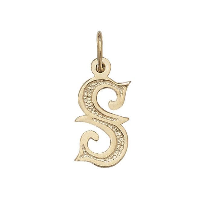 9ct Yellow Gold Gothic Initial Pendant PN527/SAcotis Gold JewelleryPN527/S