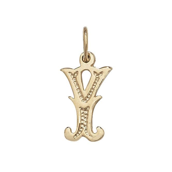 9ct Yellow Gold Gothic Initial Pendant PN527/YAcotis Gold JewelleryPN527/Y