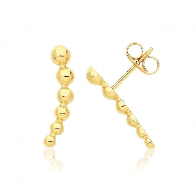 9ct Yellow Gold Graduated Bobble Studs ES731Acotis Gold JewelleryES731