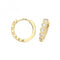 9ct Yellow Gold Graduated Zirconia Hinged Earrings ER1185Acotis Gold JewelleryER1185