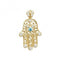 9ct Yellow Gold Hamsa Blue Zirconia Pendant PN067Acotis Gold JewelleryPN067