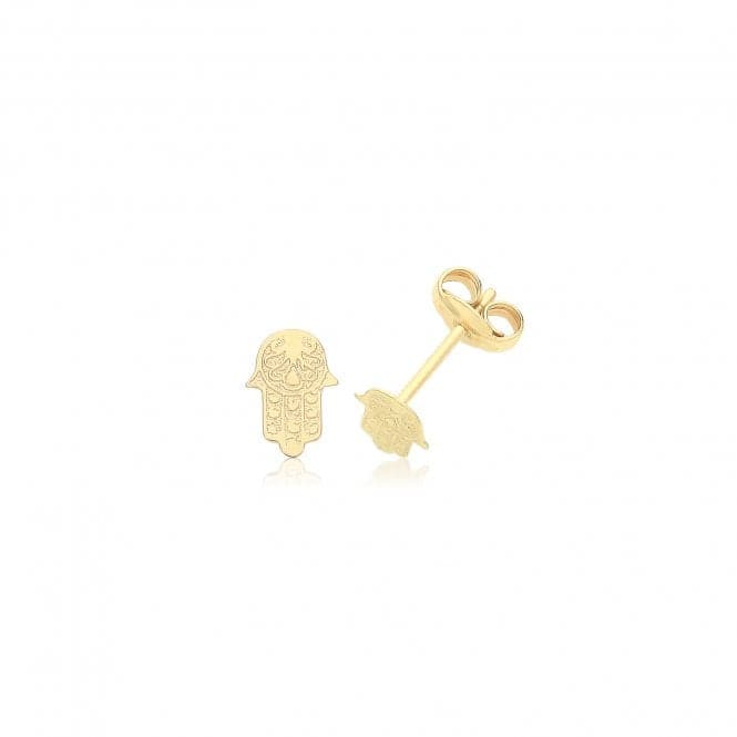 9ct Yellow Gold Hamsa Studs ES735Acotis Gold JewelleryES735