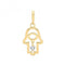 9ct Yellow Gold Hamsa With Dangle Zirconia Charm PN1125Acotis Gold JewelleryPN1125