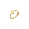 9ct Yellow Gold Heart Cartilage Hoop Earring ES955Acotis Gold JewelleryES955
