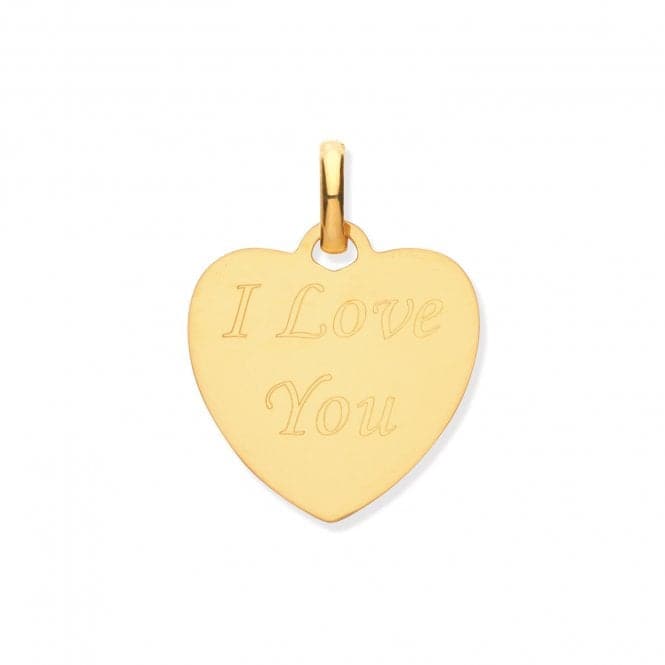 9ct Yellow Gold Heart Engraved Pendant PN1071Acotis Gold JewelleryPN1071