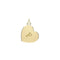 9ct Yellow Gold Heart Initial Pendant PN1290/FAcotis Gold JewelleryPN1290/F