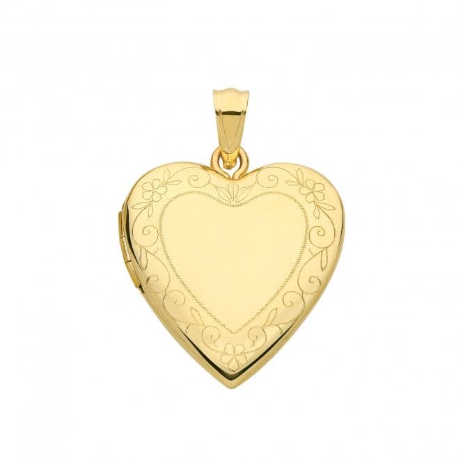 9ct Yellow Gold Heart Locket PN1100Acotis Gold JewelleryPN1100
