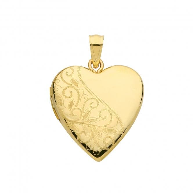 9ct Yellow Gold Heart Locket PN1101Acotis Gold JewelleryPN1101