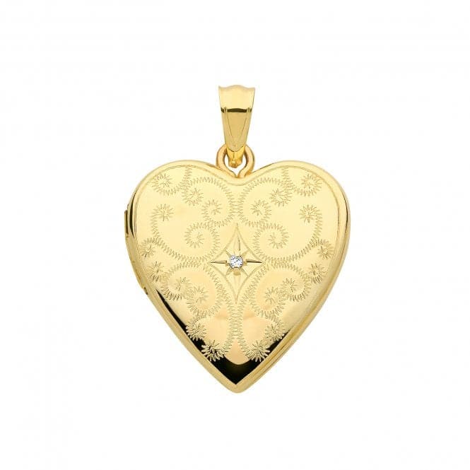 9ct Yellow Gold Heart Locket PN1102Acotis Gold JewelleryPN1102