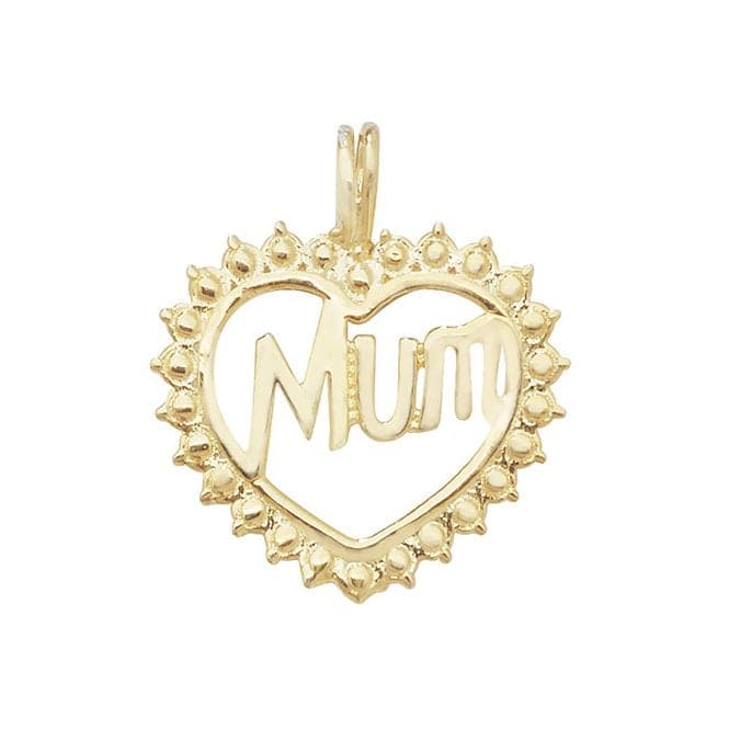 9ct Yellow Gold Heart Mum Pendant PN1018Acotis Gold JewelleryPN1018