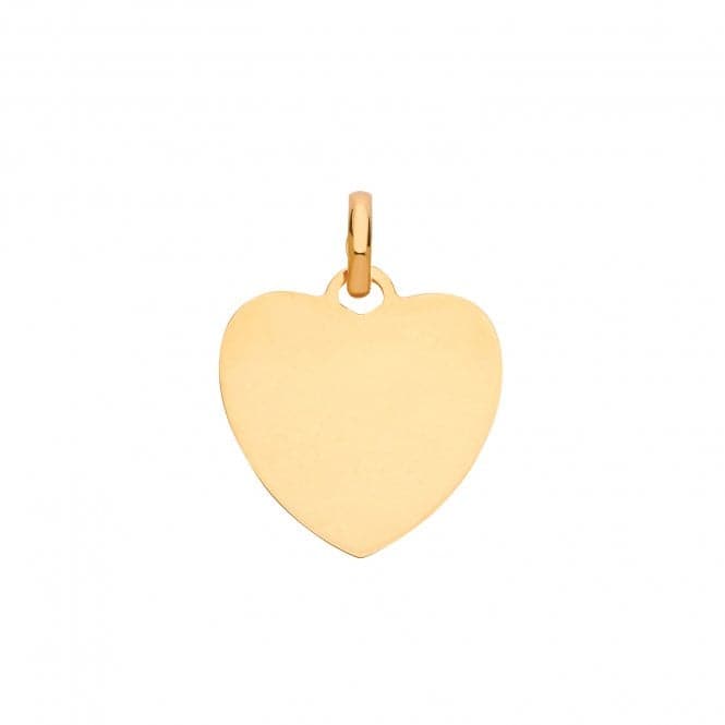 9ct Yellow Gold Heart Plain Pendant PN1072Acotis Gold JewelleryPN1072