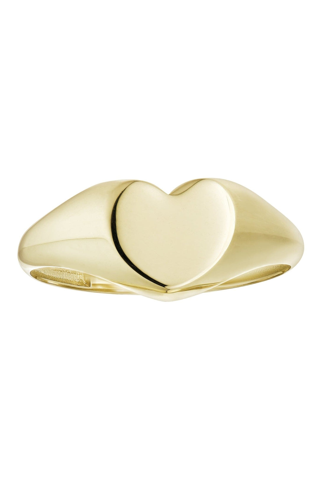 9ct Yellow Gold Heart Signet RingThe Fine CollectiveBA0071442 - N